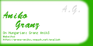 aniko granz business card